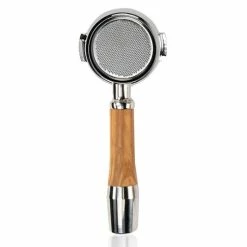 ECM Gran Crema Siebträger Mit Sieb Und Abgewinkelten Griff Aus Edelstahl & Olive