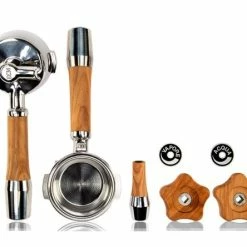 ECM Olivenholz-Griffset Mit Edelstahl Filterträgern