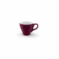 DIBBERN Solid Color Espresso Obertasse Classico In Bordeaux 90 Ml